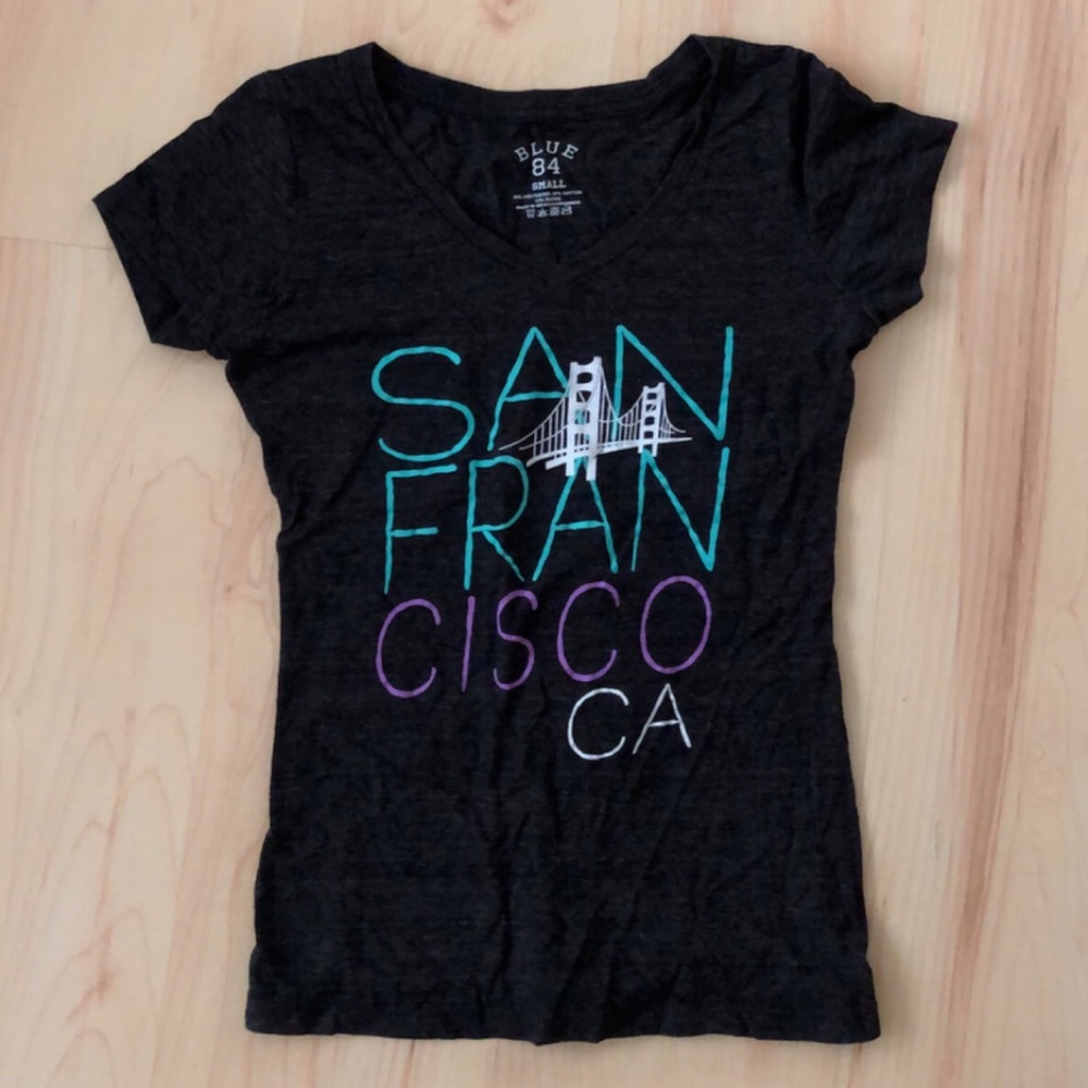 v-neck san francisco tee